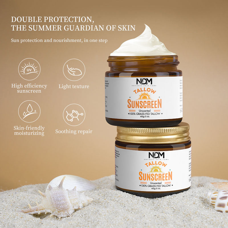 Pre Summer Sale - 100% Organic Grass Fed Beef Tallow Sunscreen