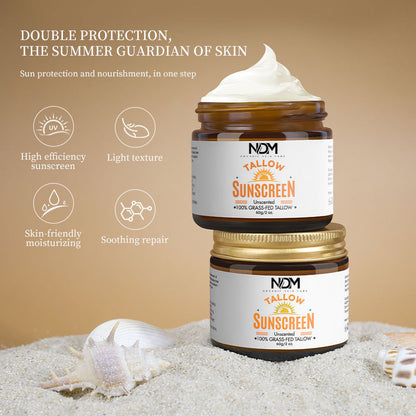 Pre Summer Sale - 100% Organic Grass Fed Beef Tallow Sunscreen